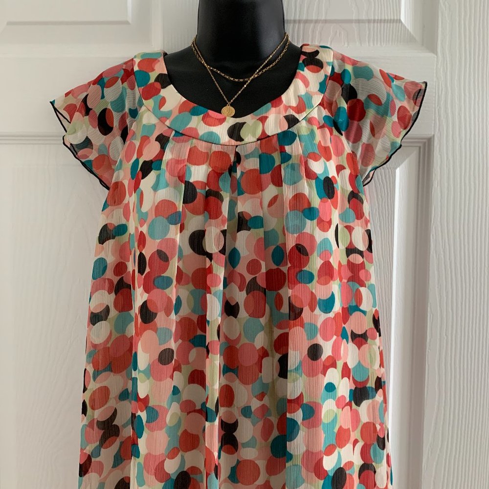 I.N. Studio Women´s Multicolor Shift Dress, Size 12 - Picture 6 of 16